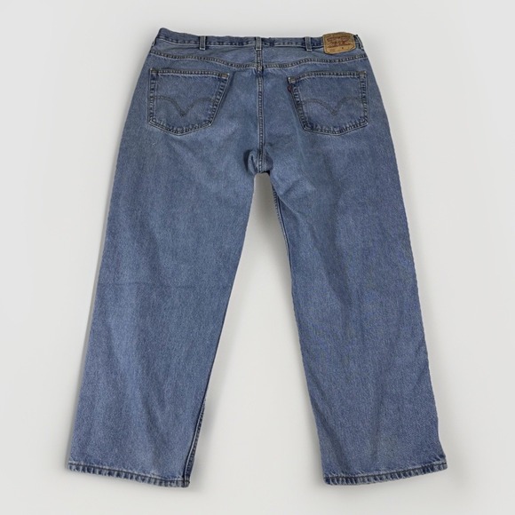 Levi's 550 Relaxed Jeans Mens 44x29 Blue Denim Cotton Medium Wash Straight Leg - Picture 2 of 13